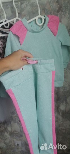 Вещи пакетом для девочки 86 92 98 104 платье штаны
