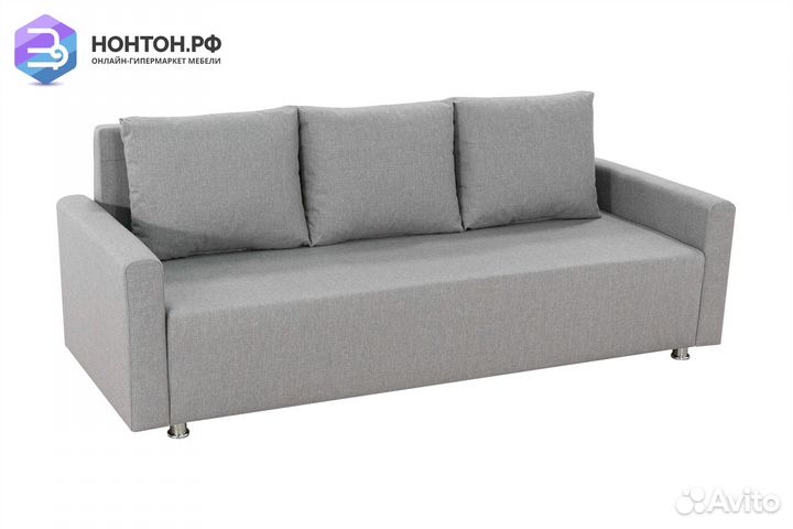 Диван еврокнижка Олимп серый