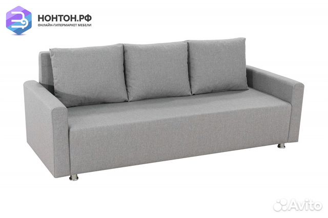 Диван еврокнижка Олимп серый