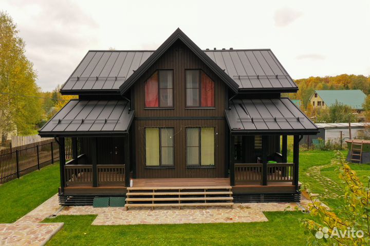 Кликфальц Grand Line 0,5 PurLite Matt с пленкой на замках RAL 9005 черный