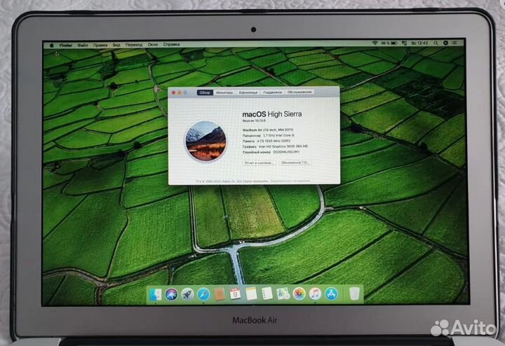 Ноутбук apple macbook air 13, 2011