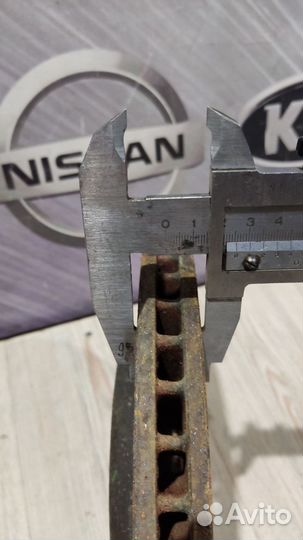 Тормозной диск перед Nissan qashqai J10 Лев, Прав