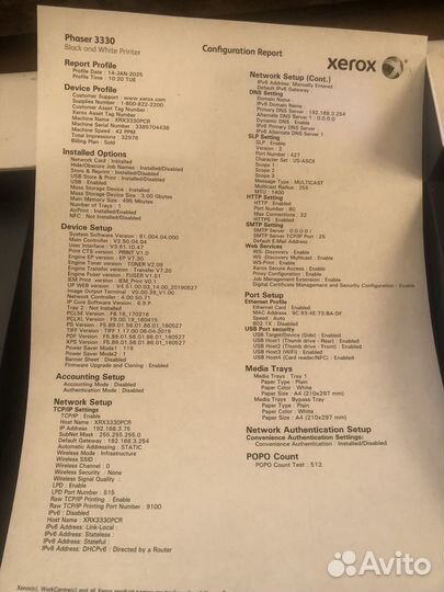 Принтер xerox phaser 3330