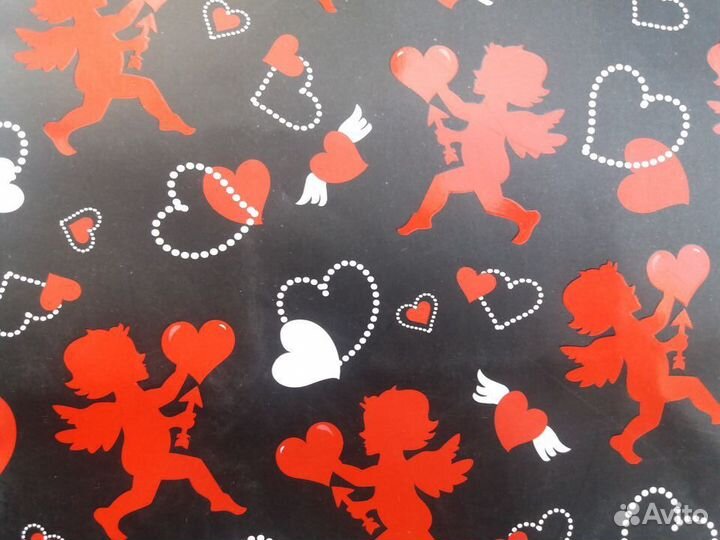 Пакет подарочный «Амурчики» (Красный куб)