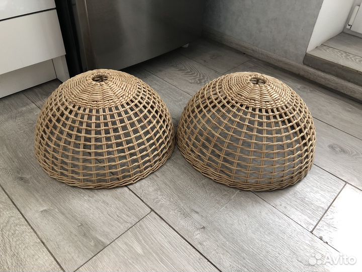 Абажур плетёный