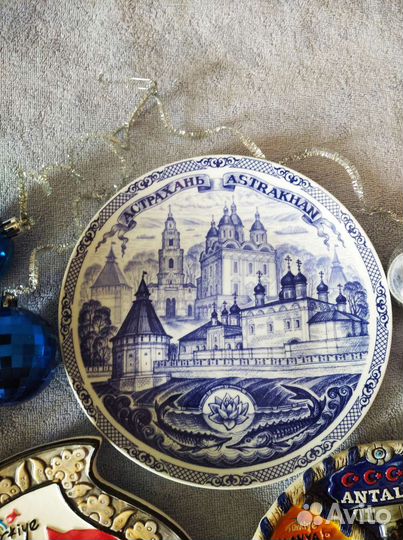 Тарелка декоративная керамика