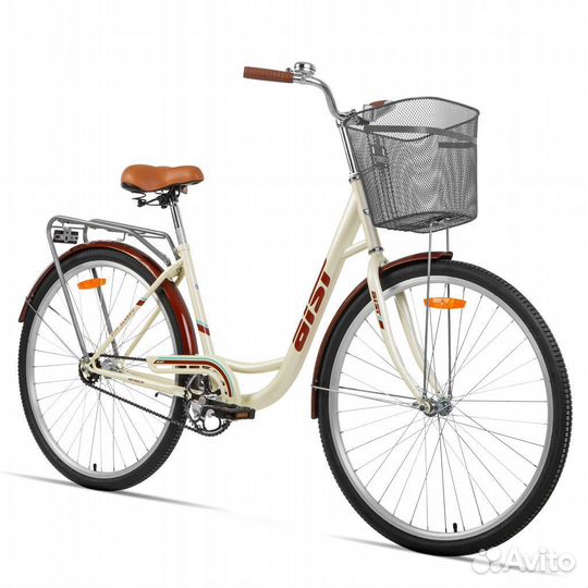 Велосипед с корзинкой Aist 28-245 бежевый A98247