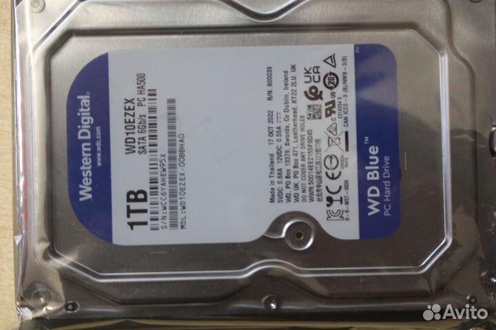 Жесткий диск новый WD 1Tb sata-III (WD10ezex)