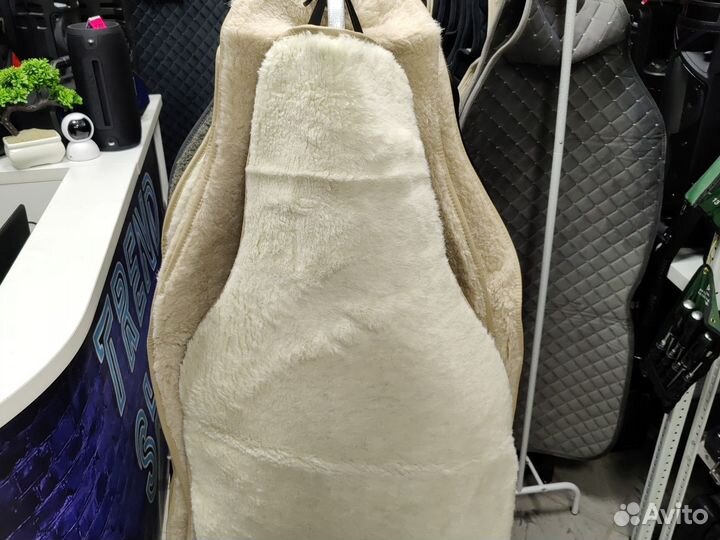 Меховые накидки шерсть белый