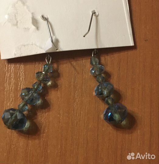 Висячие сережки бижутерия