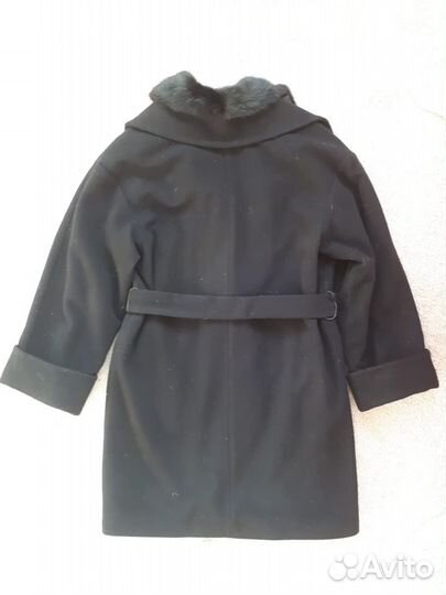 Пальто кашемир с норкой 46-48