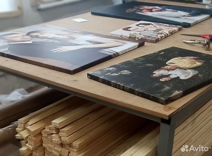 Портрет по фото на заказ, печать на холсте