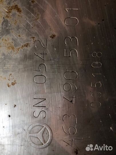 Банка глушителя Mercedes G