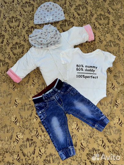 Пакет вещей для девочки 68 74 Gap,H&M, next, kiabi