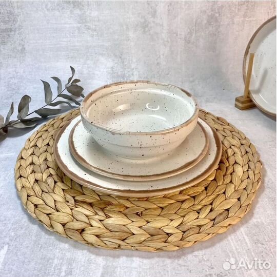 Набор посуды для дома, кафе, ресторана 6 персон