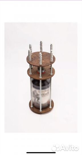 Клетка для бутылки на подарок