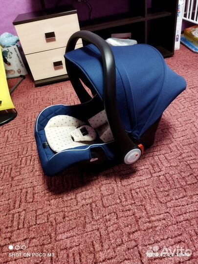 Люлька переноска автомобильная для новорожденных