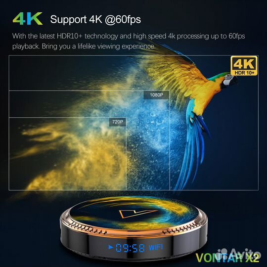 Смарт TV BOX приставка 4G - 64G новый в упаковке