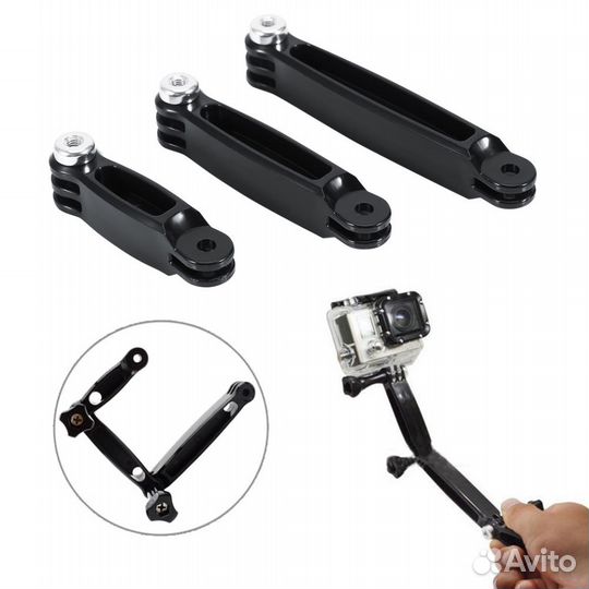 Удлинители в крепление GoPro/Xiaomi/SJCam 4 вида