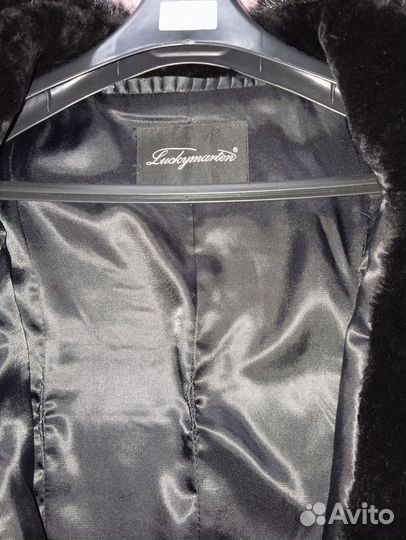 Шуба мутоновая с норкой