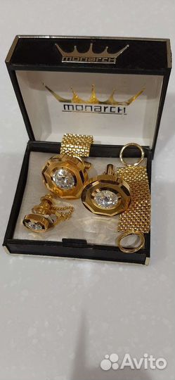 Запонки Monarch (Gold Plated) СССР оригинал