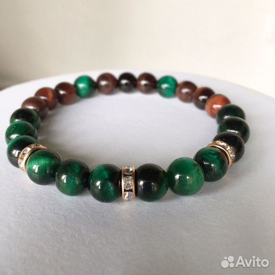 Браслеты натуральные камни тигровый глаз
