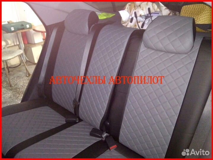 Чехлы Автопилот Hyundai Elantra 7 из экокожи Ромб