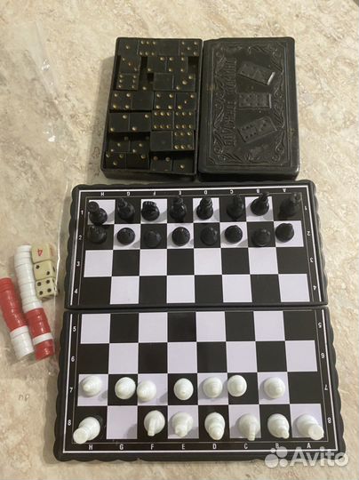 Шахматы, шашки, домино СССР