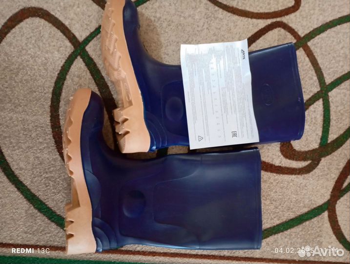 Сапоги резиновые мужские 42