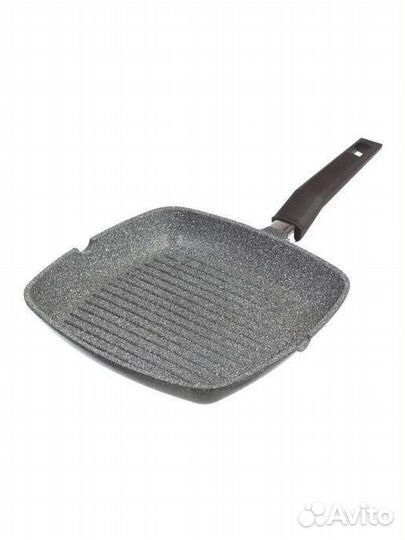 Сковорода гриль Chef из алюминия, новая