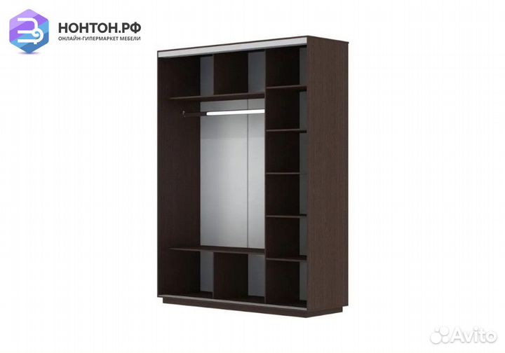 Шкаф-купе Нонтон 3-дверный венге / ночной Лондон