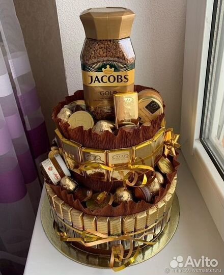 Торт из конфет, пива и т.д