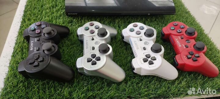 Play station 3 slim 500 GB/4 джойстика / 7 игр