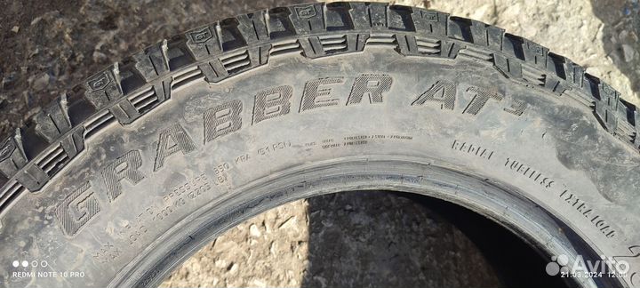 General Tire Grabber AT3 235/65 R17 и 235/65 R55 108T