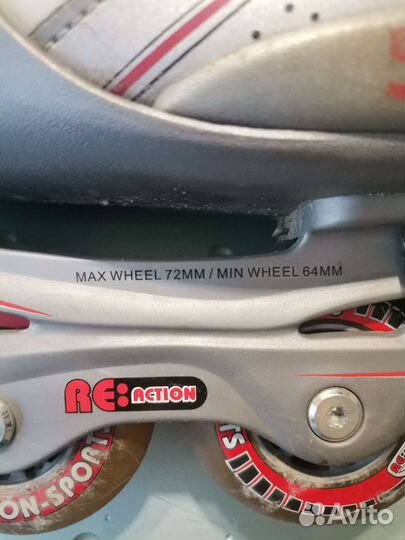 Роликовые коньки,ролики Re-action