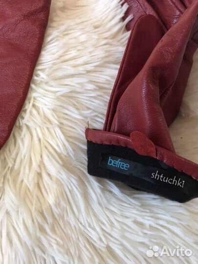 Перчатки кожаные новые