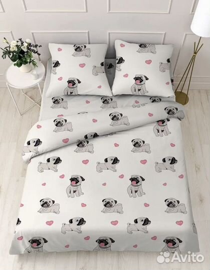 Белье постельное двуспальное новое