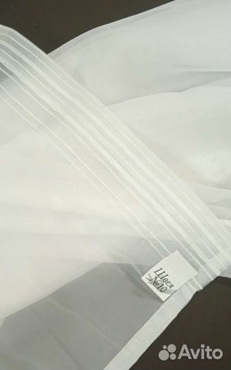 Тюль вуаль белый новый 300*260 см