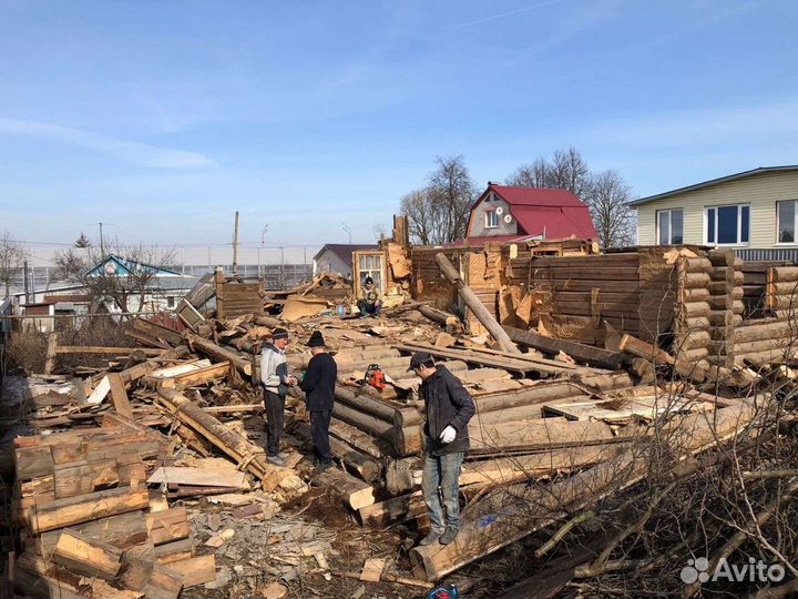 Вывоз мусора, демонтаж, снос дома