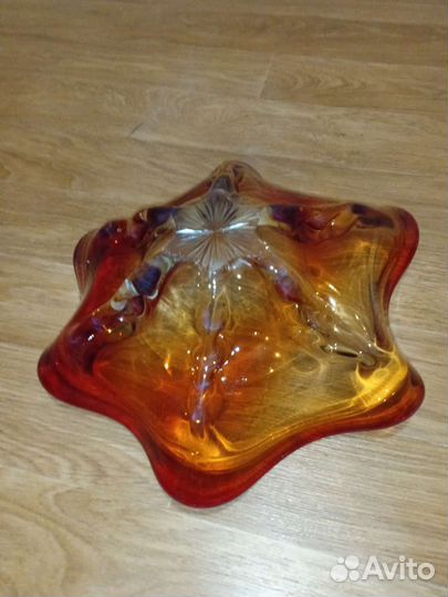 Ваза цветное стекло из СССР