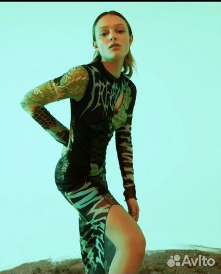 Платье bershka сетка