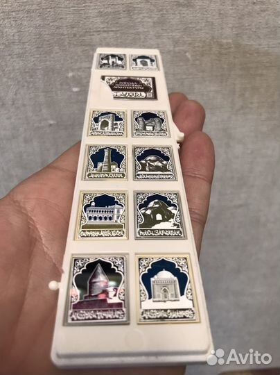 Набор значков СССР города памятники