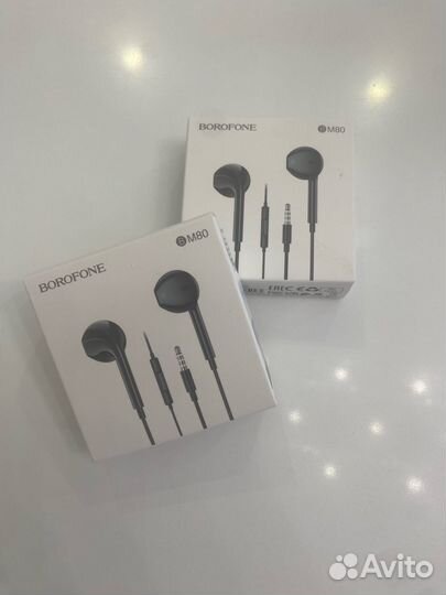 Гарнитура (наушники с микрофоном) проводная, borof