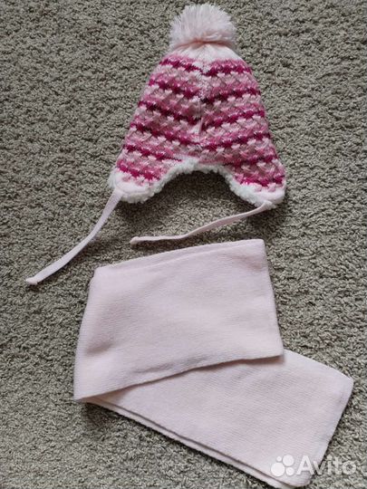 Комплект шапка, шарф