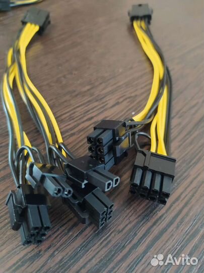 Переходник питания pci-e 8 pin на 2 по 6+2 pin