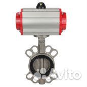 Затвор дисковый поворотный DN.ru 316L-316L-epdm Ду80 Ру16, корпус - нержавеющая сталь, диск - нержав