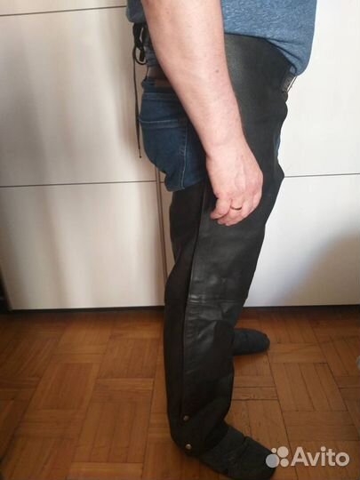 Мото штаны кожаные защитные