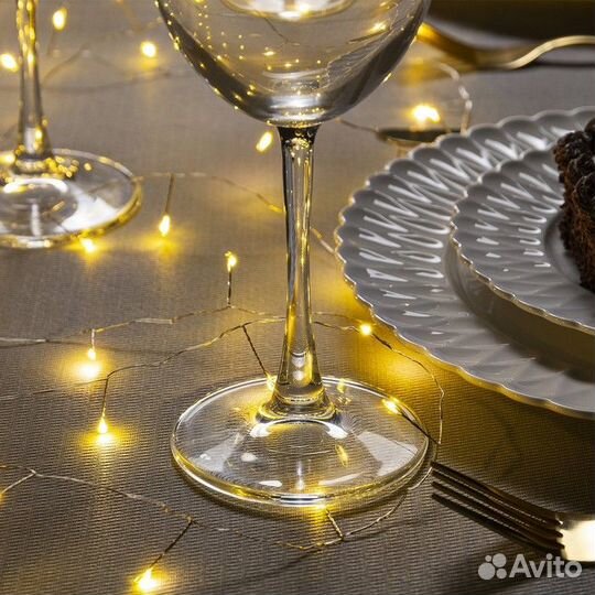 Гирлянда Мишура Роса от сети