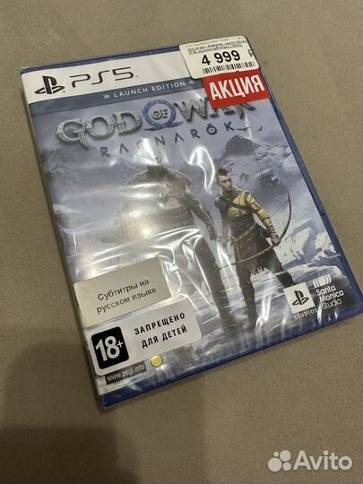 God Of War Ragnarok ps5 диск новый
