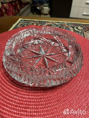 Хрустальные пепельницы Богемия, Чехия 2 шт